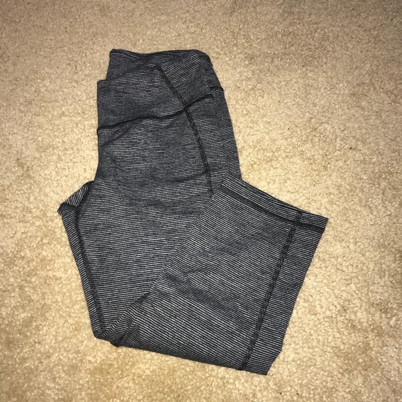 Striped cropped leggings - Picture 1 of 1